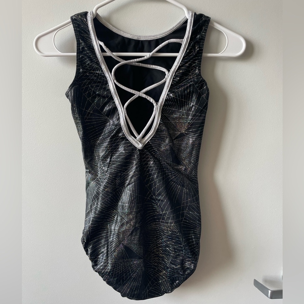 GK Elite: Metallic Geometric Leotard